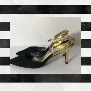 Black and Gold Kelly & Katie Heels